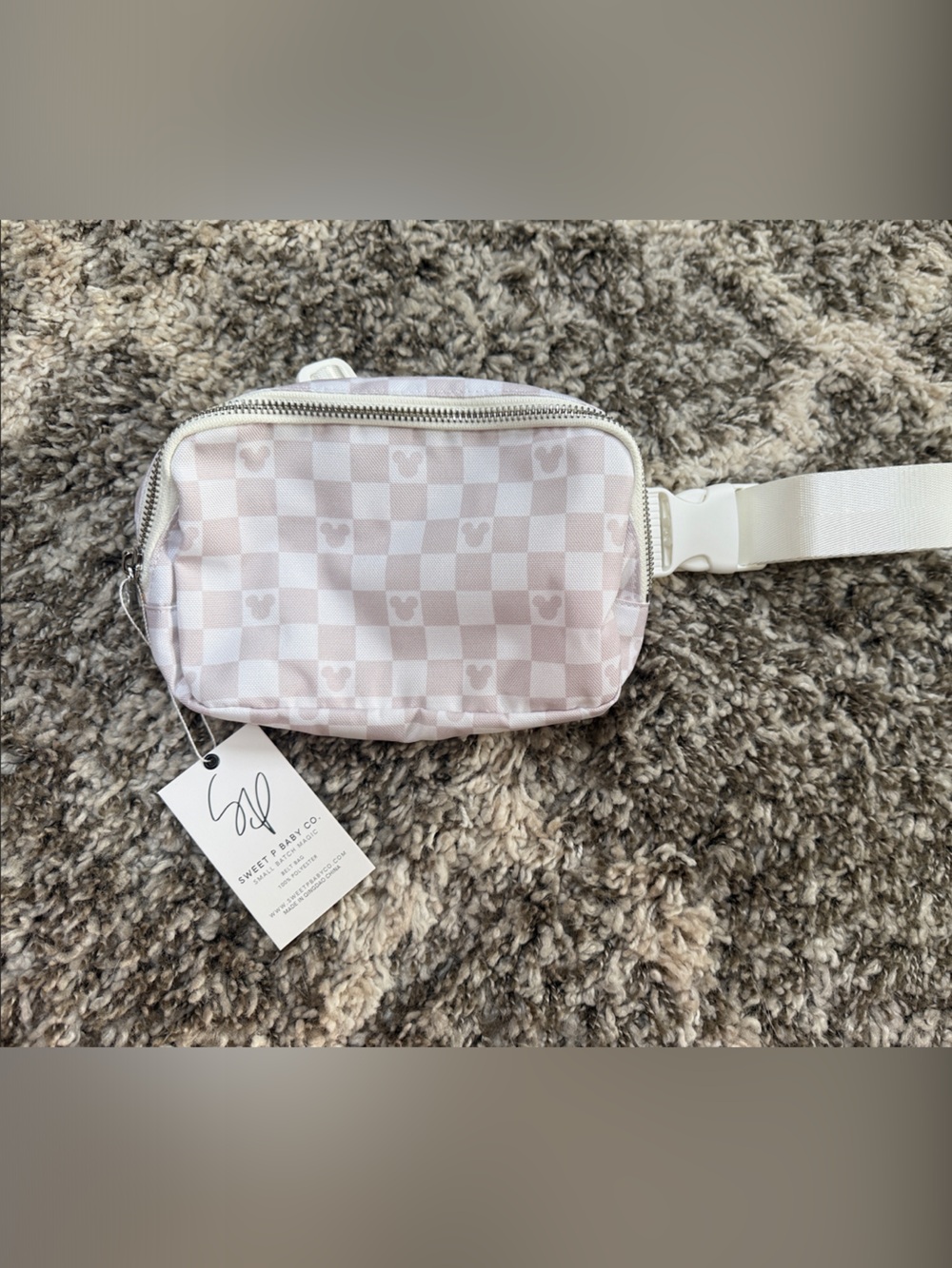 Sweet P Baby Co. Checker Mickey Crossbody/ Belt bag
